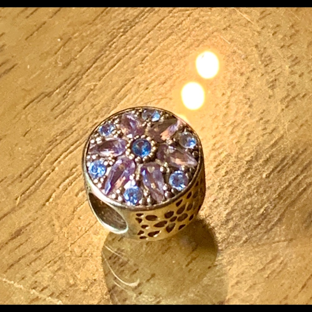 14K Gold Pandora Gemstone Charm